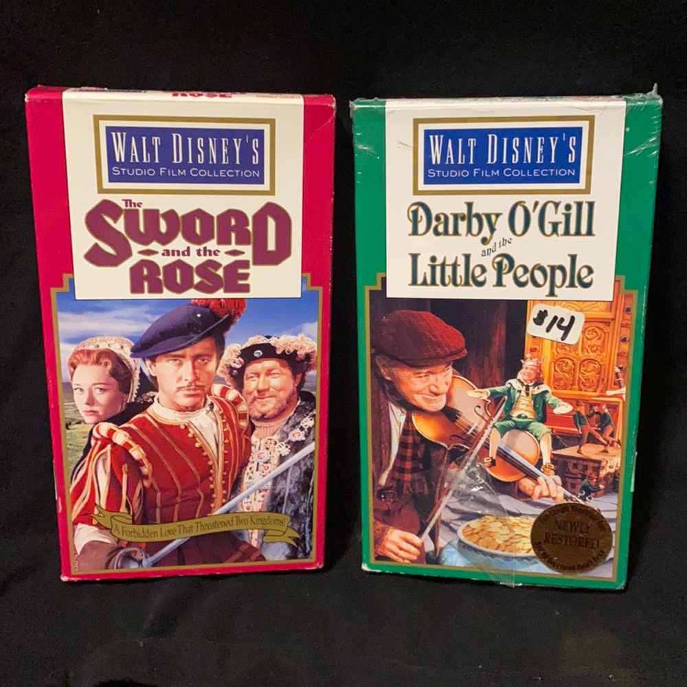 (2) Disney Studio Film Collection VHS